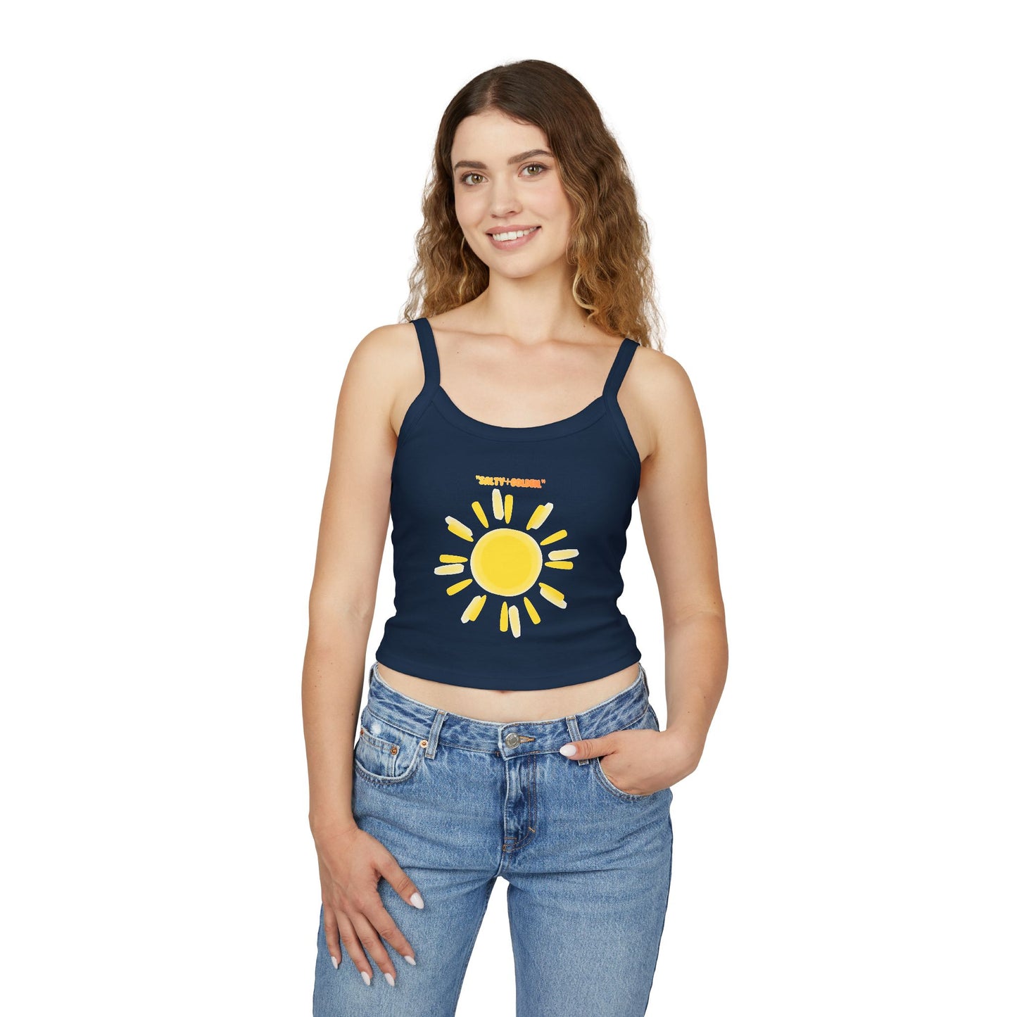 Sunny Vibes Women's Spaghetti Strap Tank Top