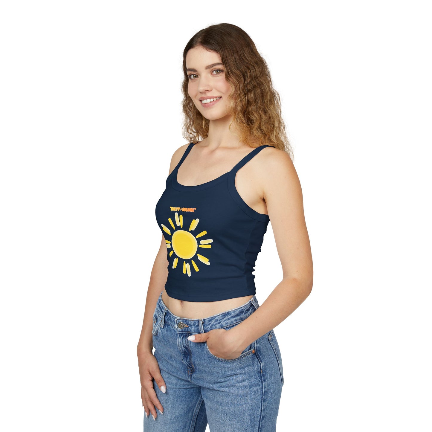 Sunny Vibes Women's Spaghetti Strap Tank Top