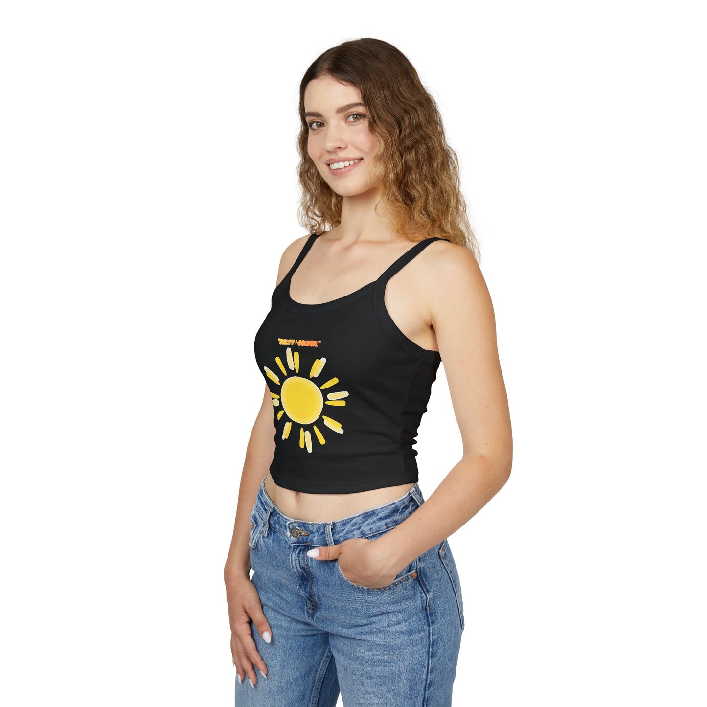 Sunny Vibes Women's Spaghetti Strap Tank Top