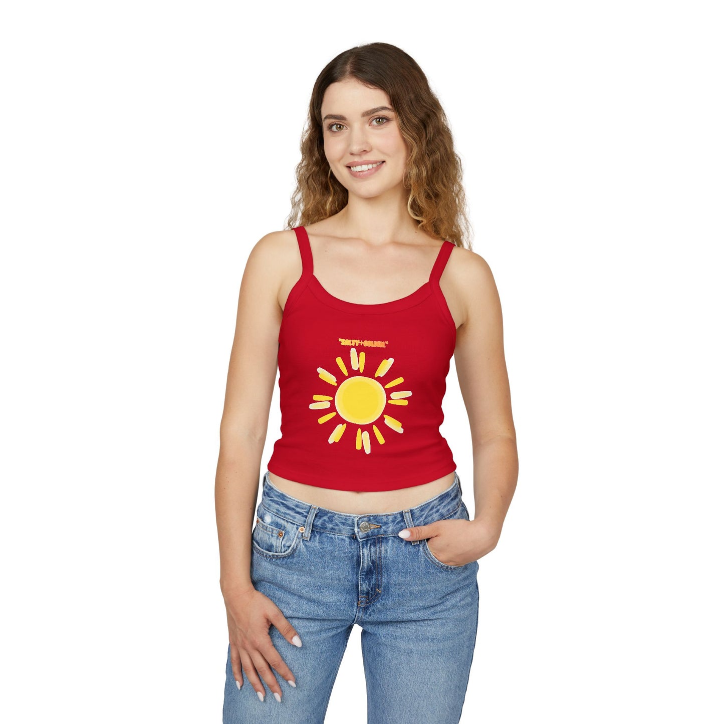 Sunny Vibes Women's Spaghetti Strap Tank Top
