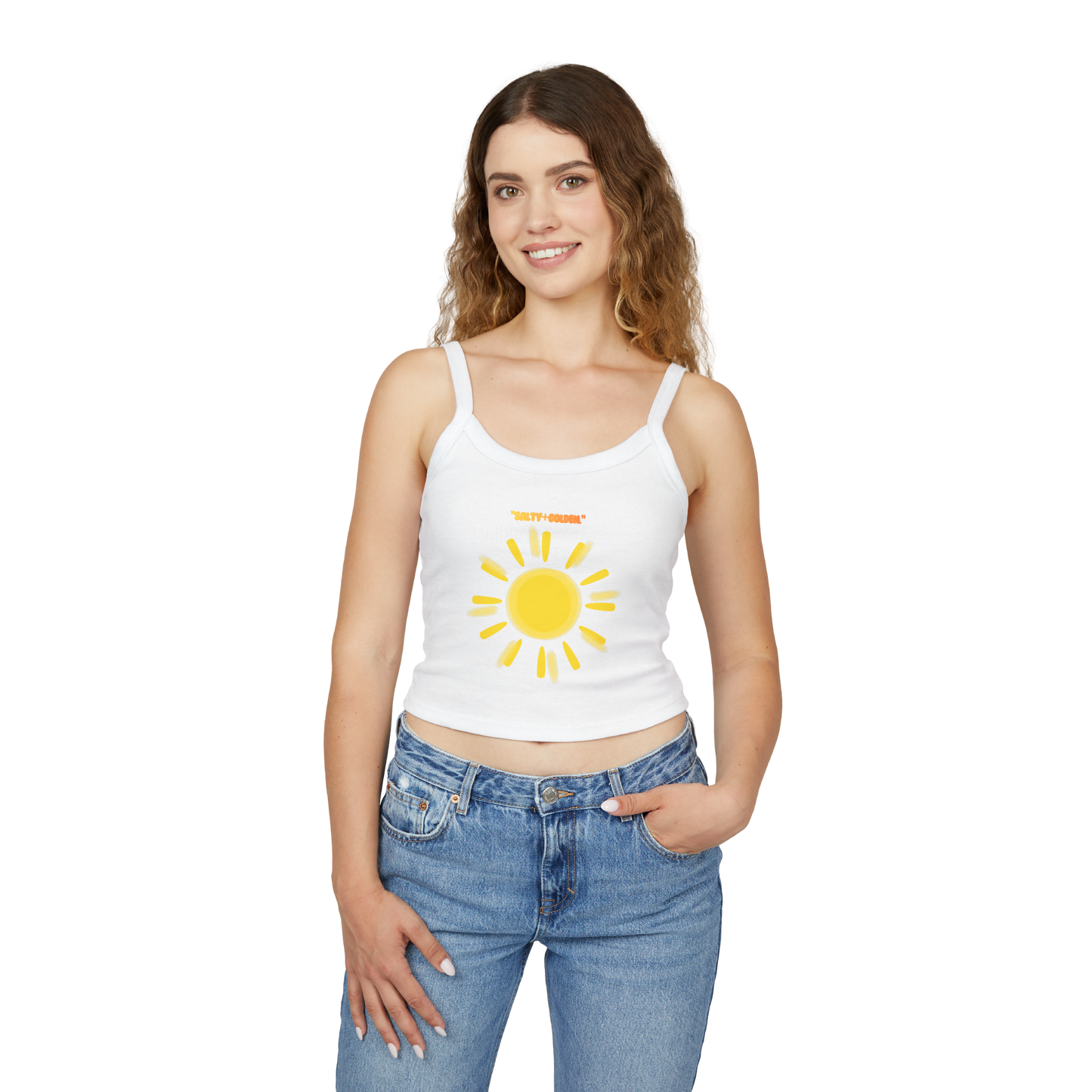 Sunny Vibes Women's Spaghetti Strap Tank Top